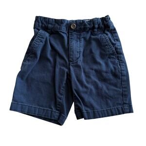 Old Navy Boys Blue Shorts Uniform Basic‎ Plain Adjustable Waist Size 6